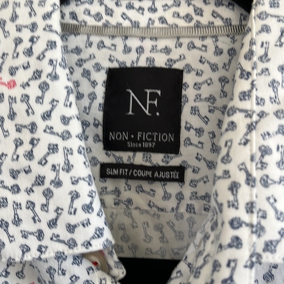 Non Fiction slim fit button down dress shirt size small 14-14 1/2" - Picture 3 of 5
